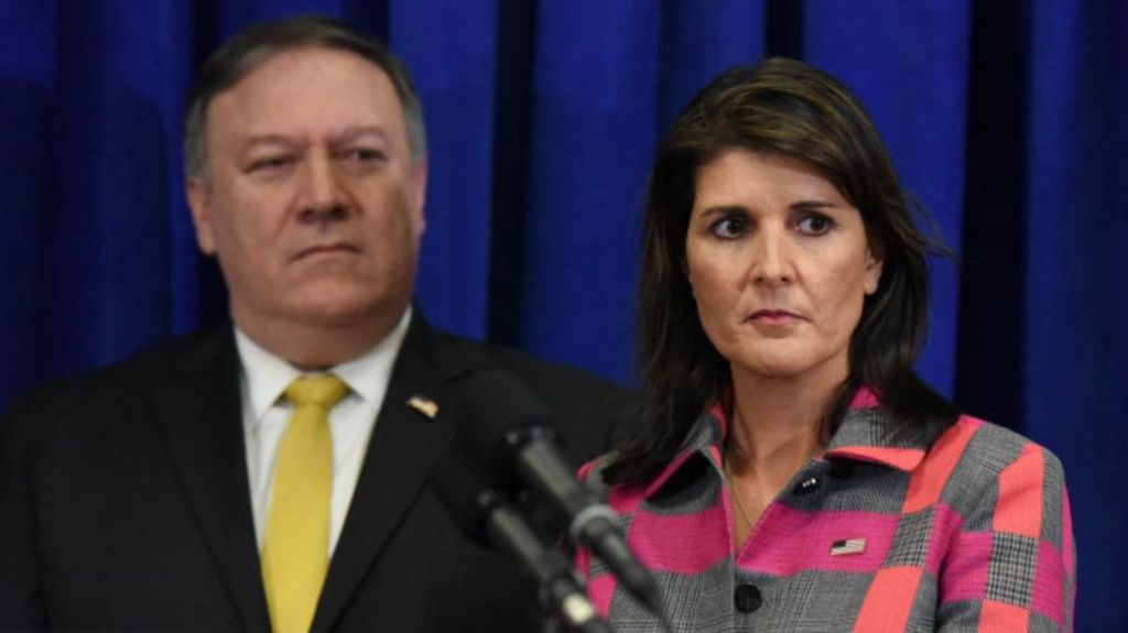 Trump rules out top jobs for Nikki Haley and Mike Pompeo